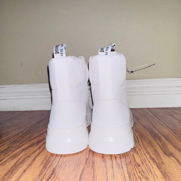 DR MARTENS-WHITE COMBAT BOOTS US9 EU41 - Picture 3 of 7